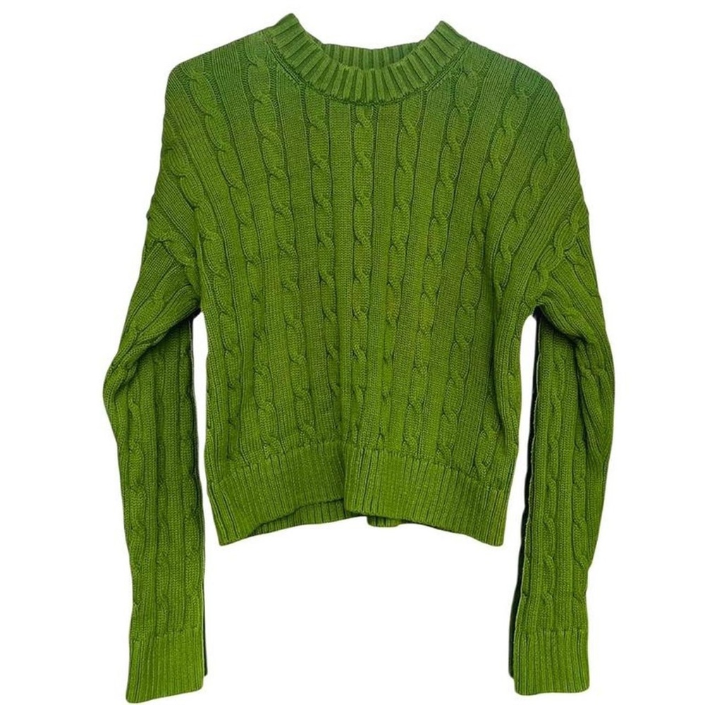 GAP Green Cable Knit Sweater